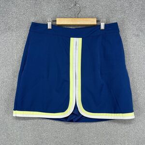 Lady Hagen Skort Womens 6‎ Navy Blue Golf Stretch Built In Shorts Pockets Trim